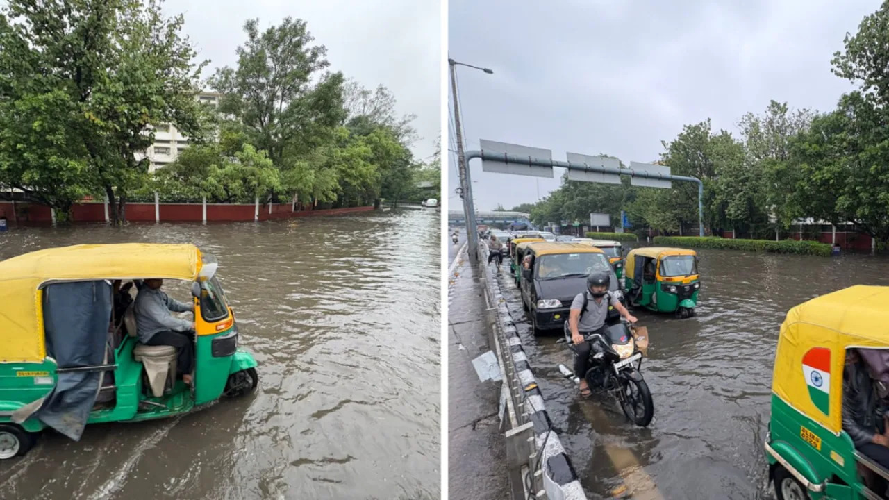 दिल्ली-एनसीआर में तेज बारिश का कहर, जलभराव और जाम से लोग बेहाल, मौसम विभाग ने जारी किया रेड अलर्ट दिल्ली-एनसीआर में तेज बारिश का कहर, जलभराव और जाम से लोग बेहाल
