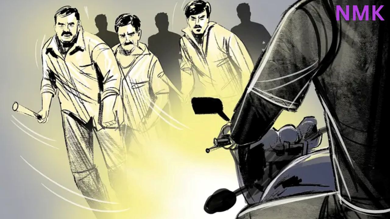 ग्रामीणों ने पुलिस अधिकारियों पर हमला किया ग्रामीणों ने पुलिस अधिकारियों पर हमला किया