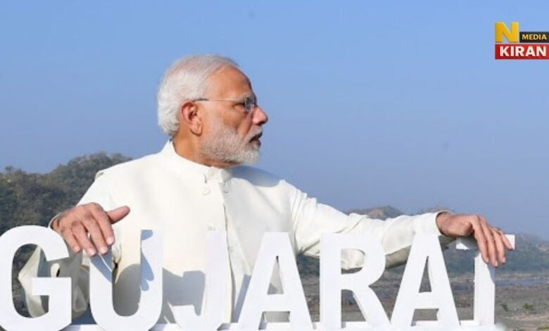 गुजरात दौरे पर पीएम मोदी, अहमदाबाद में 5400 करोड़ की विकास परियोजनाओं का शिलान्यास