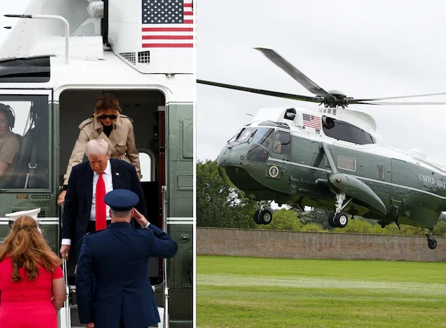 लंदन में ट्रंप के हेलीकॉप्टर की इमरजेंसी लैंडिंग, सुरक्षित पहुंचे राष्ट्रपति और फर्स्ट लेडी