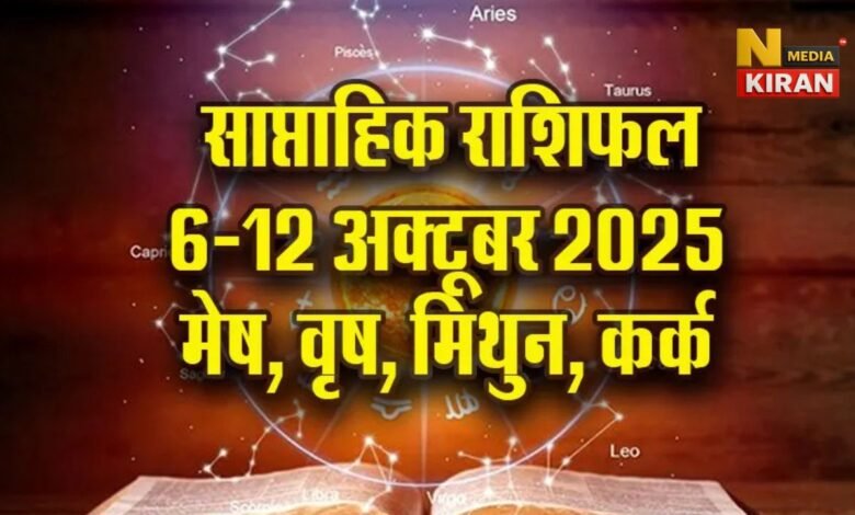 Weekly Horoscope 6-12 October 2025