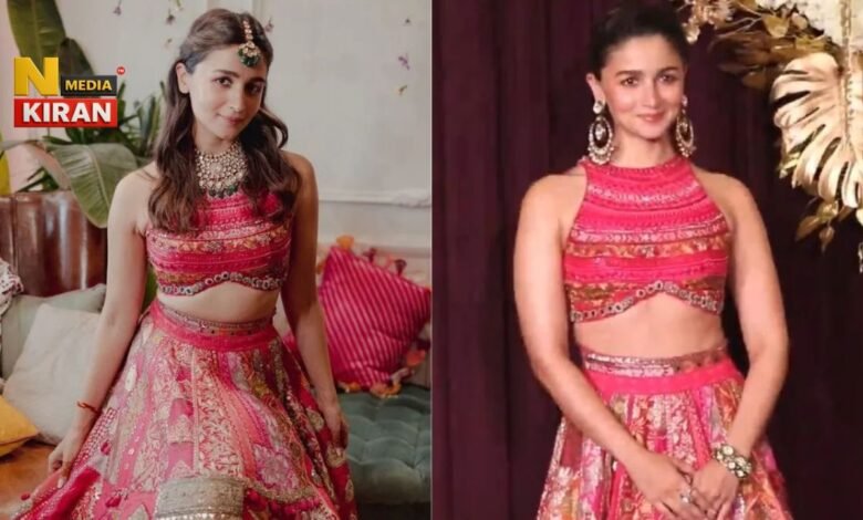 Alia Bhatt Pink Lehenga