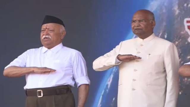 नागपुर: शस्त्र पूजन से लेकर पूर्व राष्ट्रपति की उपस्थिति तक, कुछ ऐसे मनाया गया आरएसएस का शताब्दी समारोह