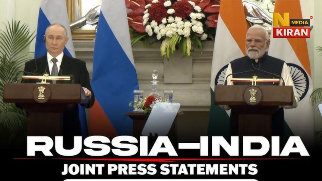 मोदी-पुतिन प्रेस कॉन्फ्रेंस: भारत-रूस मित्रता ध्रुव तारे जैसी