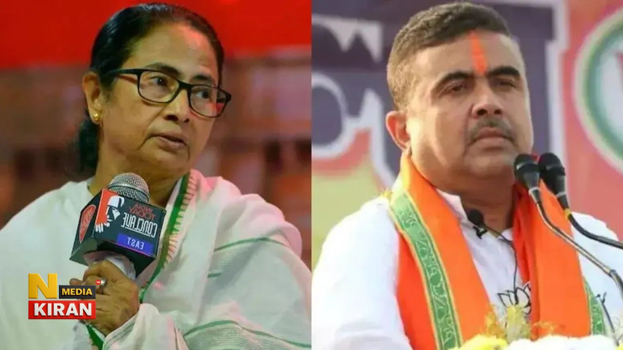 West Bengal Election 2026: BJP Leader Suvendu Adhikari and Bengal CM Mamata Banerjee 