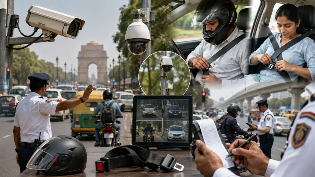 Delhi OSVD Cameras: दिल्ली में 125 जगह लगे OSVD कैमरे, हेलमेट-सीट बेल्ट न लगाने वालों के कट रहे लगातार चालान Delhi OSVD Cameras