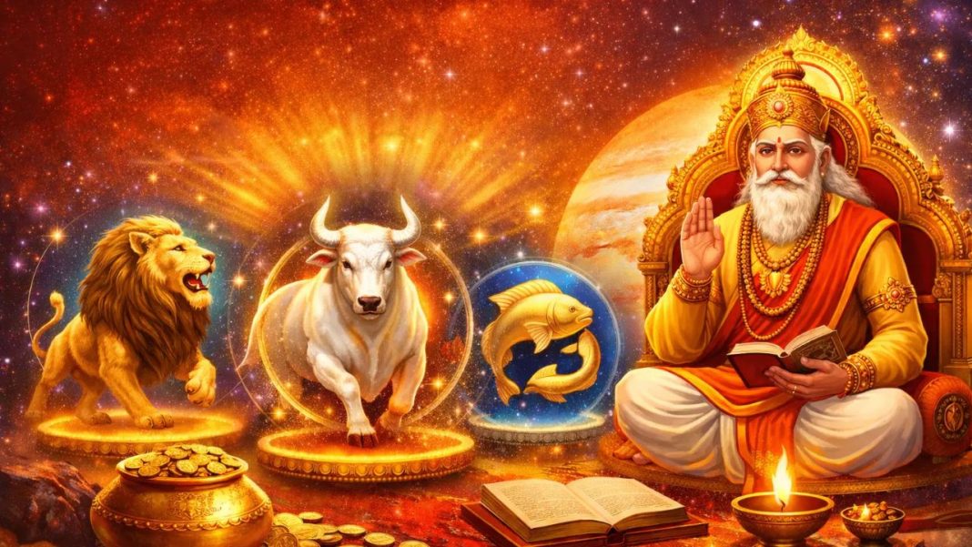 Guru Uday 2026: उच्च राशि में देवगुरु बृहस्पति का उदय, कुंभ समेत चार भाग्यशाली राशियों के जीवन में आएगी बड़ी तरक्की Guru Uday 2026