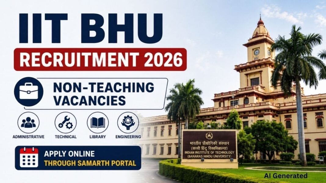 IIT BHU Vacancy 2026 : नॉन-टीचिंग के 55 पदों पर निकली वैकेंसी, 24 सितंबर तक करें आवेदन IIT BHU Vacancy 2026