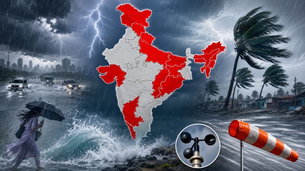 Kal Ka Mausam 13 August 2026: 16 राज्यों में मूसलाधार बारिश का अलर्ट, 85 की स्पीड से चलेगी आंधी Kal Ka Mausam 13 August