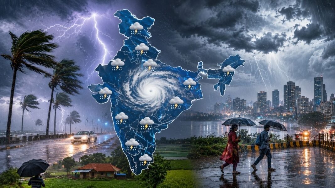 Kal Ka Mausam 31 August 2026: 19 राज्यों में आंधी-बारिश का अलर्ट, 70 की स्पीड से चलेगी हवा, जानें अपने शहर का हाल Kal Ka Mausam 31 August 2026