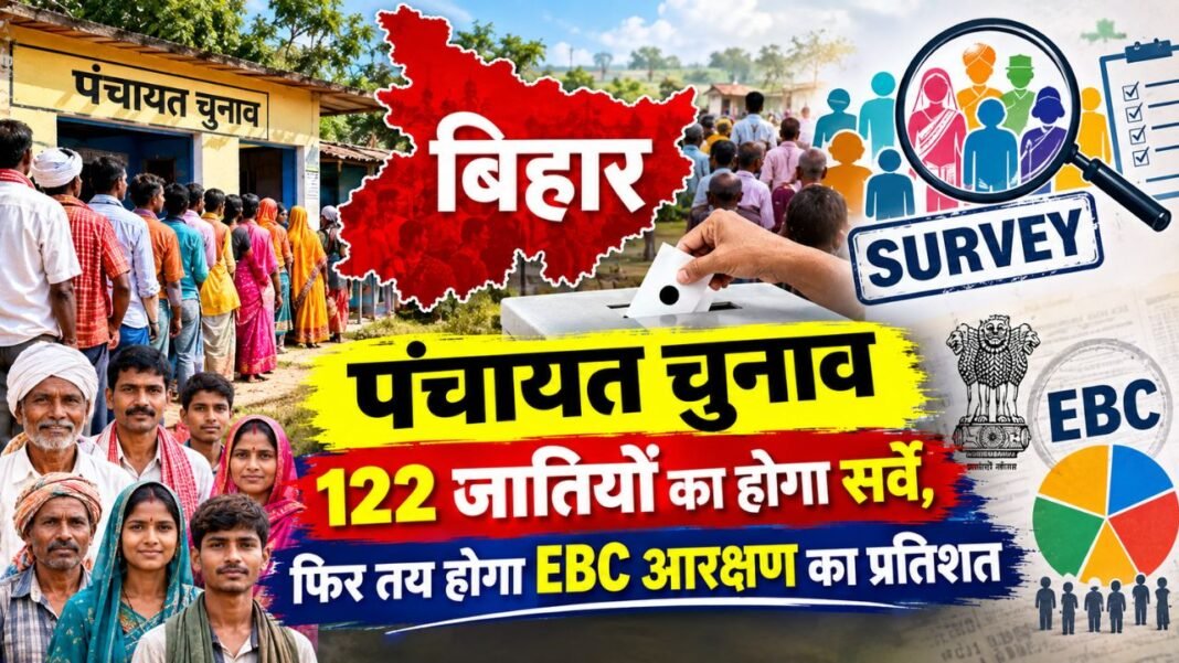 Bihar Panchayat Election: 122 जातियों का होगा सर्वे, फिर तय होगा EBC आरक्षण का प्रतिशत Bihar Panchayat Election