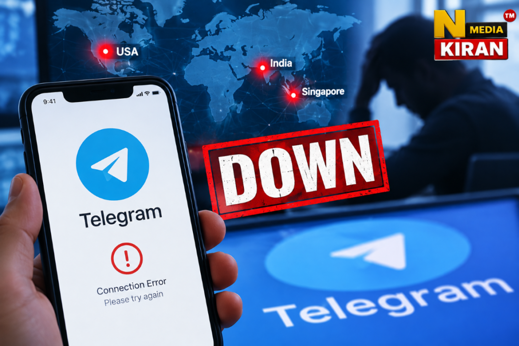 Telegram Down: भारत, अमेरिका और सिंगापुर में ठप हुई टेलीग्राम सर्विस, हजारों यूजर्स ने की शिकायत Telegram Down: भारत, अमेरिका और सिंगापुर में ठप हुई टेलीग्राम सर्विस, हजारों यूजर्स ने की शिकायत