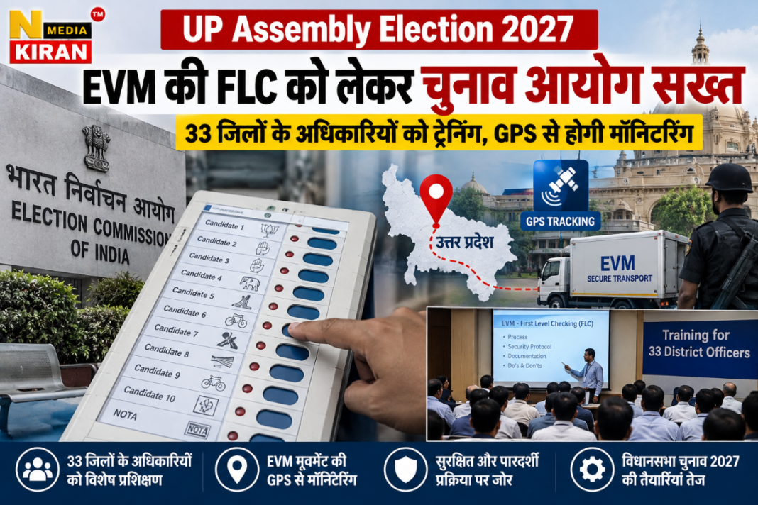 UP Election 2027: EVM की FLC को लेकर चुनाव आयोग सख्त, 33 जिलों के अधिकारियों को दी गई ट्रेनिंग UP Election 2027: EVM की FLC को लेकर चुनाव आयोग सख्त, 33 जिलों के अधिकारियों को दी गई ट्रेनिंग