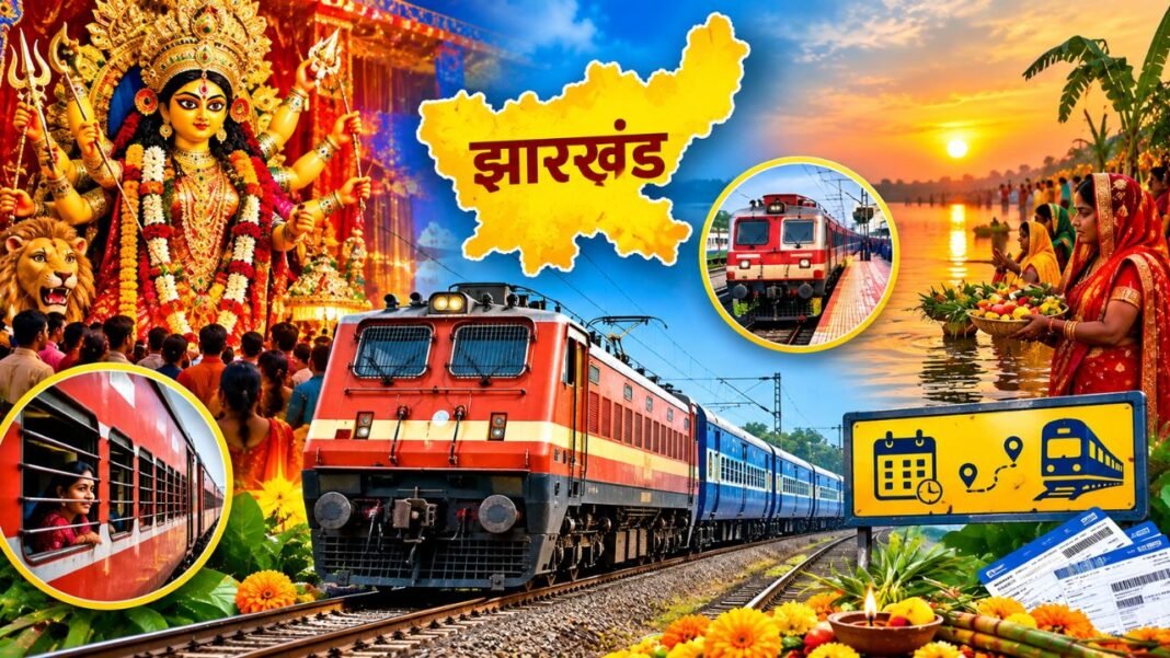 Jharkhand Special Trains: झारखंड में दुर्गा पूजा से छठ तक चलेंगी स्पेशल ट्रेनें, जानें पूरा शेड्यूल और रूट डिटेल Jharkhand Special Trains