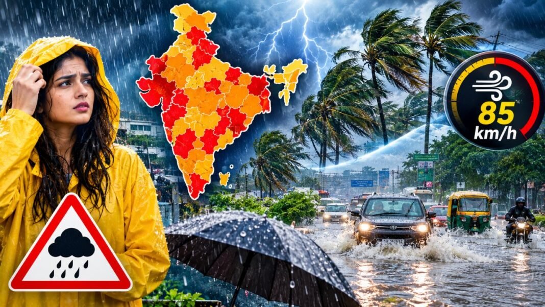 Kal Ka Mausam 14 September 2026: 23 राज्यों में मूसलाधार बारिश का अलर्ट, 85 की स्पीड से चलेगी आंधी Kal Ka Mausam 14 September 2026