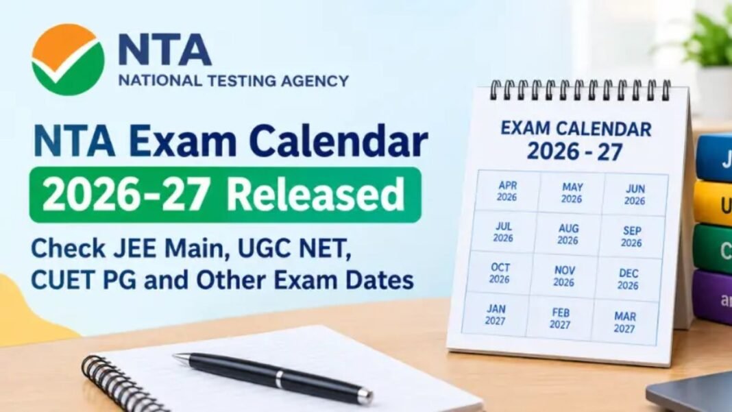 NTA Exam Calendar 2026-27