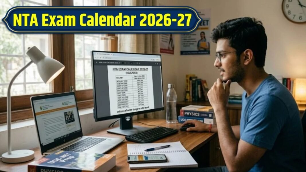 एनटीए परीक्षा कैलेंडर जारी, दिसंबर 2026 से मार्च 2027 तक यूजीसी नेट जेईई मेन सीयूईटी पीजी की तारीखें NTA Exam Calendar 2027
