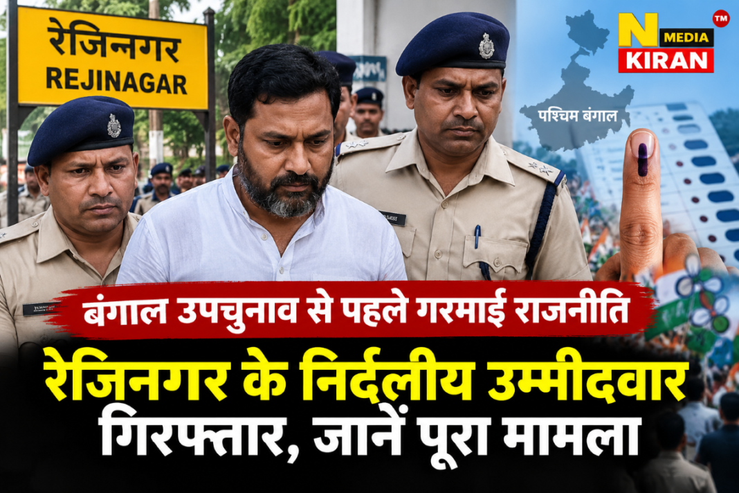 West Bengal Bypoll: रेजिनगर के निर्दलीय उम्मीदवार सैफुल इस्लाम गिरफ्तार, पुराने केस में पुलिस की कार्रवाई West Bengal Bypoll: रेजिनगर के निर्दलीय उम्मीदवार सैफुल इस्लाम गिरफ्तार, पुराने केस में पुलिस की कार्रवाई