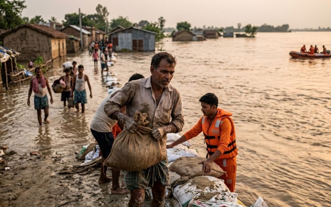 UP Flood: कुशीनगर में नारायणी तटबंध टूटा, श्रावस्ती में 27 लोगों का रेस्क्यू UP Flood