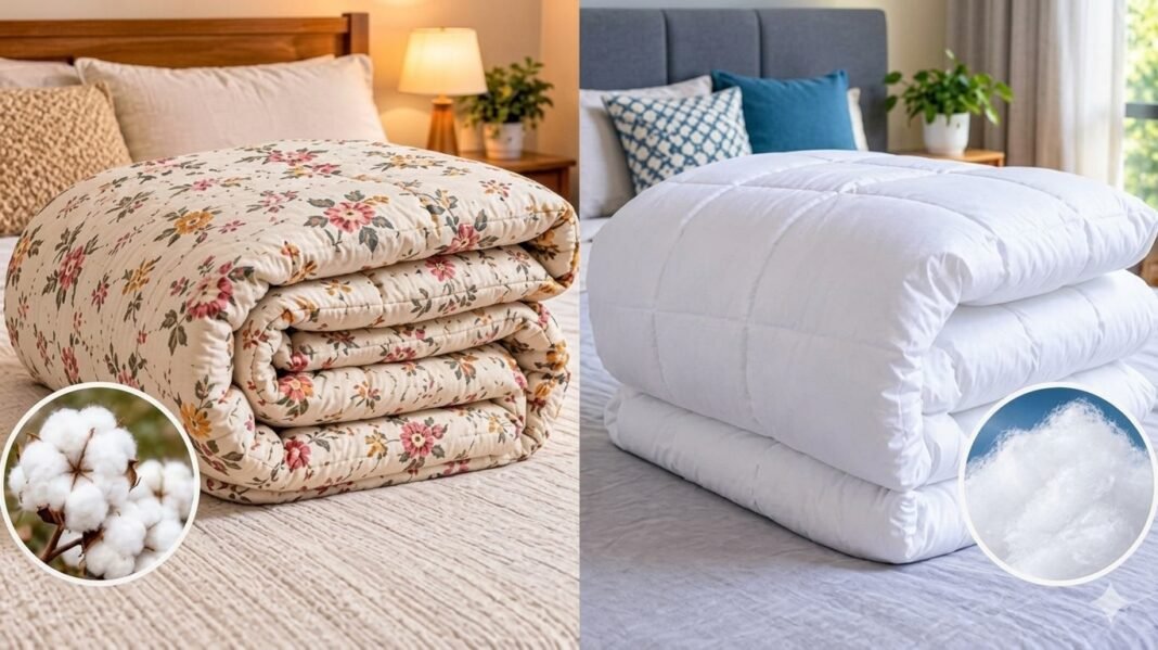 Cotton vs Fiber Quilt