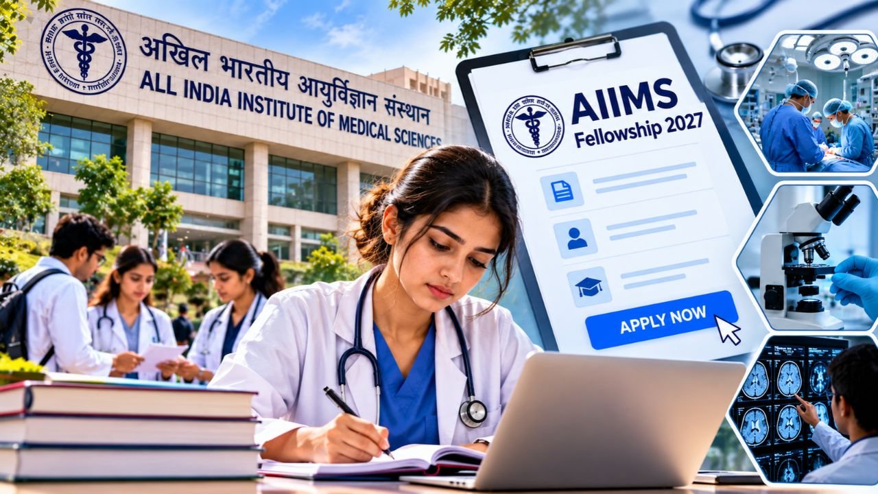 AIIMS Fellowship 2027: 93 सीटों पर आवेदन शुरू, 34 स्पेशलाइजेशन में मौका, जानें आखिरी तारीख