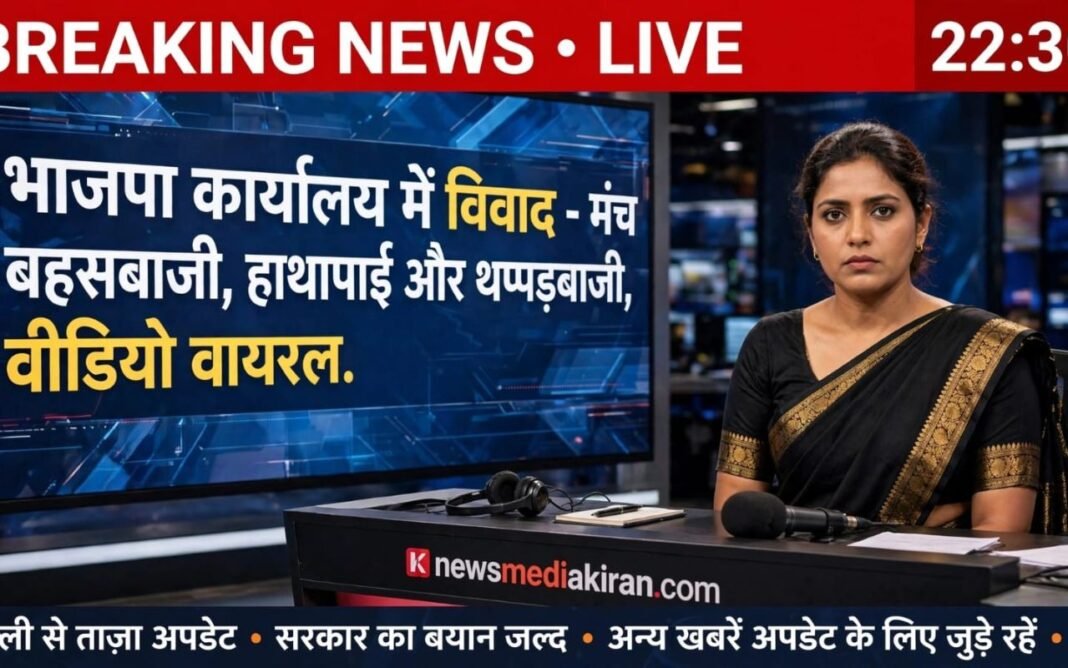 BJP Leaders Stage Fight