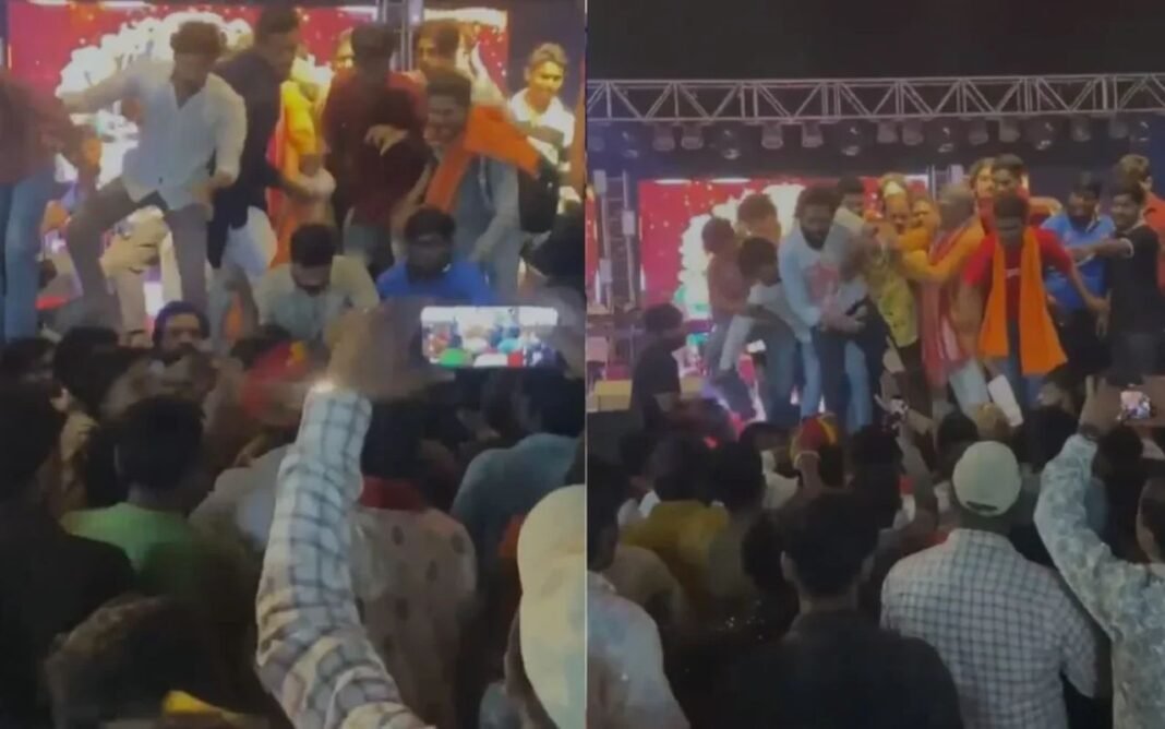 CG News: दुर्ग में गरबा कार्यक्रम के दौरान हंगामा, मंच पर हाथापाई; कांग्रेस नेता के साथ धक्का-मुक्की का आरोप CG News