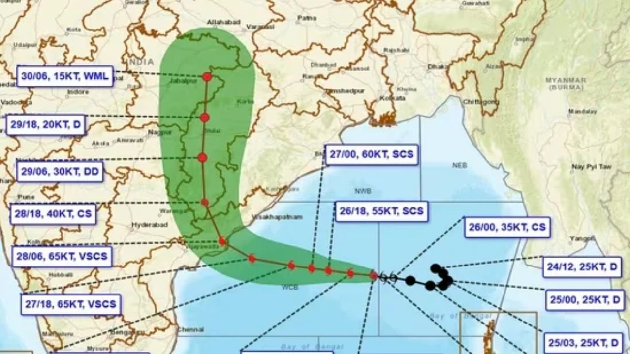 Cyclone Arnab Tracker: आंध्र प्रदेश और ओडिशा में रेड अलर्ट, बहुत गंभीर तूफान तट के करीब, 28 अक्टूबर को लैंडफॉल की संभावना