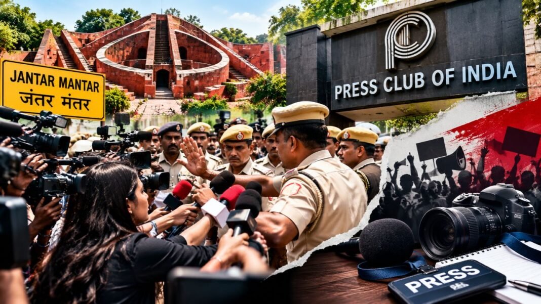 Jantar Mantar: पत्रकारों से पुलिस व्यवहार पर PCI नाराज