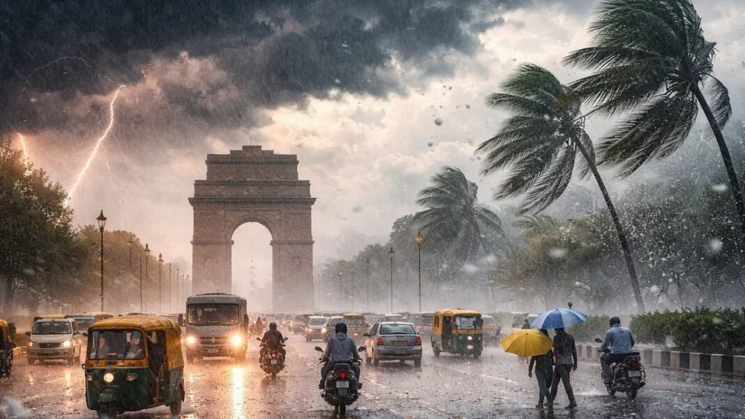 कल 18 अक्टूबर को 23 राज्यों में भारी बारिश-आंधी का अलर्ट, 75 किमी प्रति घंटे की रफ्तार से चलेगी तूफानी हवा Kal Ka Mausam 18 October 2026