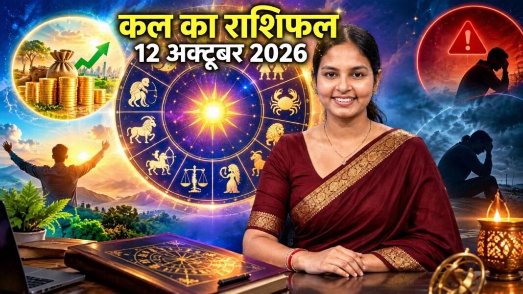 Kal Ka Rashifal 12 October 2026: सोमवार को विष्कुम्भ योग का असर, कन्या को टैक्स विवाद से राहत, धनु के छात्रों को स्कॉलरशिप के संकेत Kal Ka Rashifal 12 October 2026