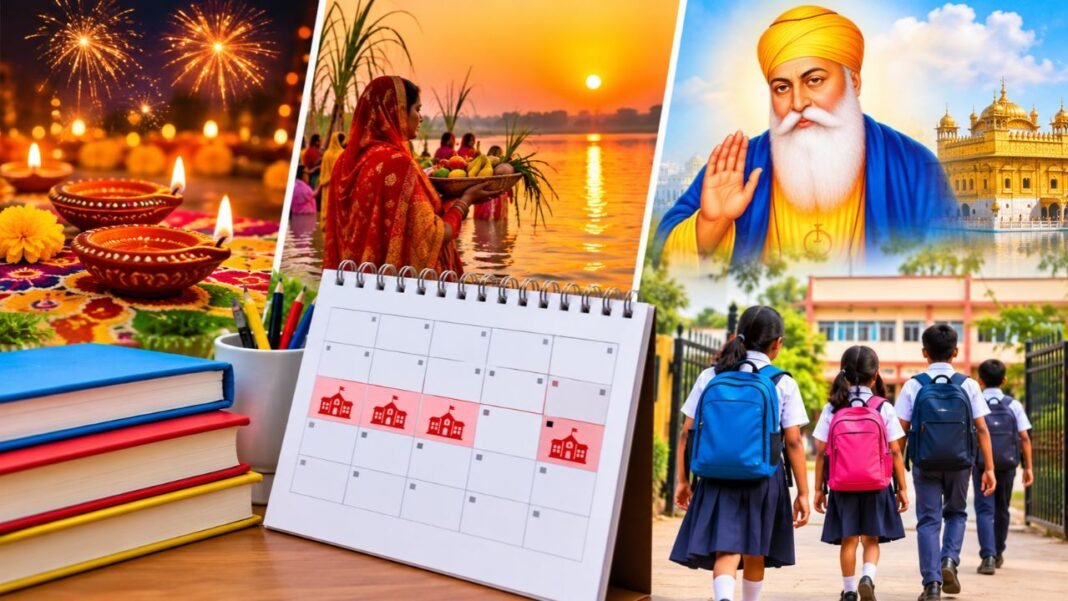 November 2026 School Holiday List: दिवाली, छठ और गुरु नानक जयंती पर किन राज्यों में कितने दिन बंद रहेंगे स्कूल, पूरी डिटेल November 2026 School Holiday List