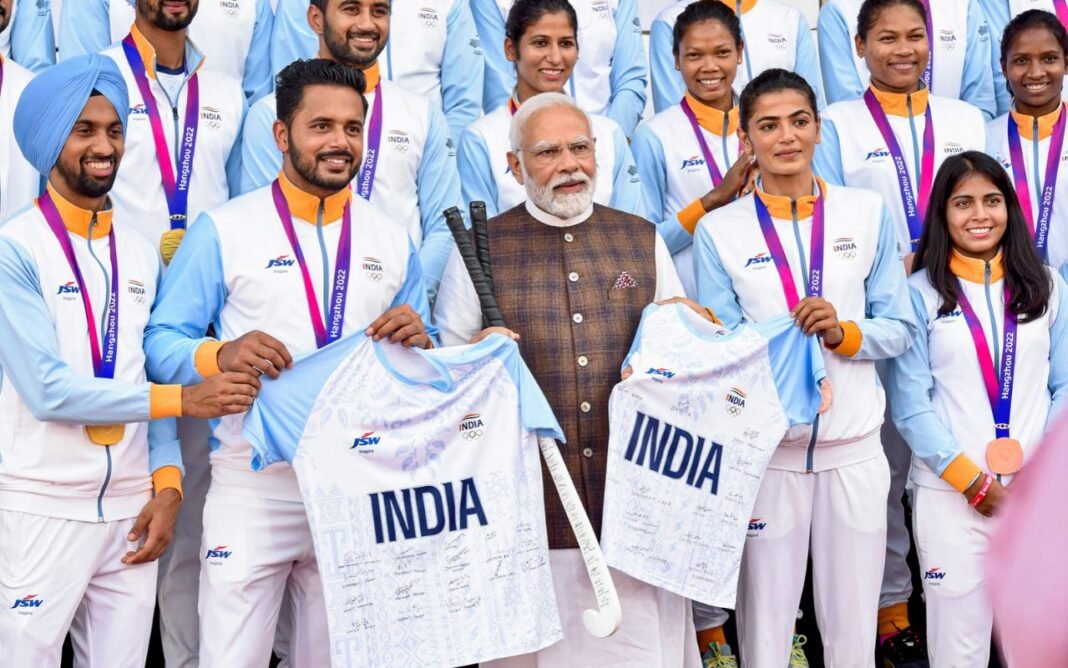 PM Modi Asian Games Winners