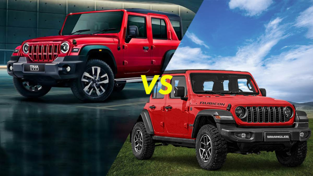 Mahindra Thar Roxx और Jeep Wrangler में लुक एक जैसा, कीमत में करीब 50 लाख का फासला क्यों? Thar Roxx vs Jeep Wrangler: Thar Roxx और Jeep Wrangler का पूरा फर्क