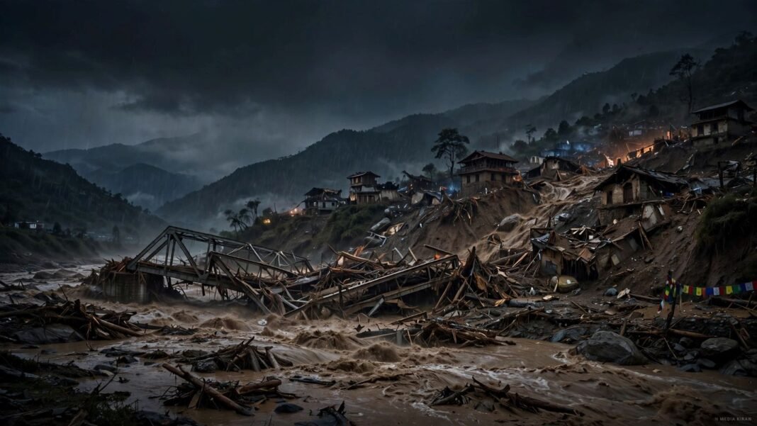Nepal Flood: बूढ़ी गंडकी में आधी रात बाढ़, 4 लापता, पुल बहे Nepal Flood: बूढ़ी गंडकी में आधी रात बाढ़, 4 लापता, पुल बहे